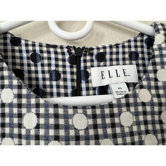 Elle Polka Dot Gingham Dress Size XS‎ NWT - Picture 5 of 6